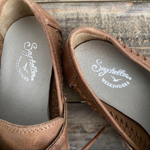 Seychelles Weekender | Tan Leather Boat Shoes Loafers - 5-1/2 - Picture 5 of 8